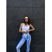 Спортивні лосини з 3D Push up Diana сині блакитні