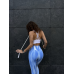 Спортивні лосини з 3D Push up Diana сині блакитні