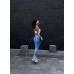 Спортивні лосини з 3D Push up Diana сині блакитні