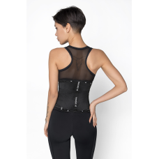 Корсетний спортивний фітнес-пояс DF ORIGINAL BLACK