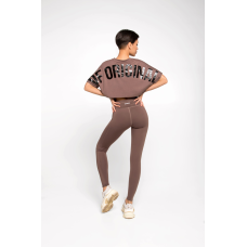 Футболка OVERSIZE CROP Nude M\L