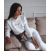 S Жіночі штани джогери спортивні Signature White