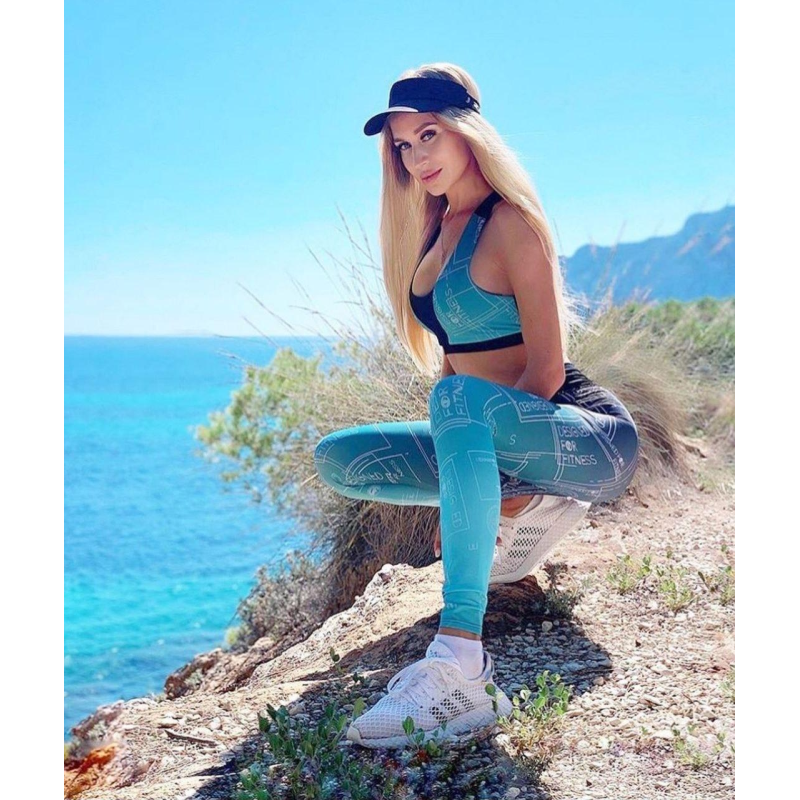 Спортивні легінси Gradient Mint