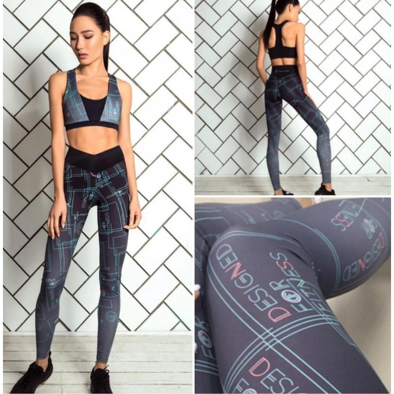 Спортивні легінси Gradient Grey
