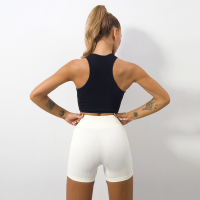 Кроп топ-майка у рубчик без пушап колір чорний XL Кроп топ-майка у рубчик без пушап колір чорний XL