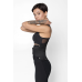 Корсетний спортивний фітнес-пояс DF ORIGINAL BLACK